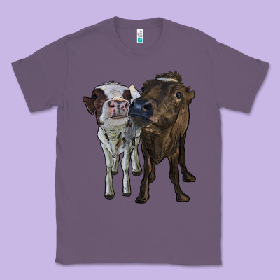 Two Heifer Cows Classic Tee Designed By Ranaportraitstore