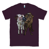 Plum two heifer cows Classic Tee - RanaPortraitStore
