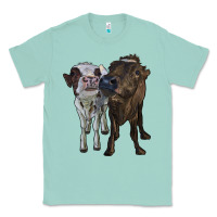 Seafoam two heifer cows Classic Tee - RanaPortraitStore