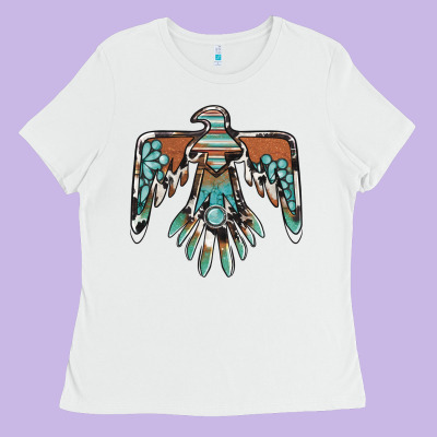 Thunderbird With Gemstone Ladies Tee Designed By Barkaloodesign