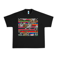 Black cowhide leopard serape Urban Heavy Tee - RanaPortraitStore