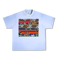 Grape Ice cowhide leopard serape Urban Heavy Tee - RanaPortraitStore