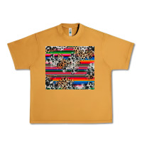 Peanut Butter cowhide leopard serape Urban Heavy Tee - RanaPortraitStore