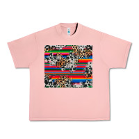 Salmon cowhide leopard serape Urban Heavy Tee - RanaPortraitStore