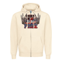 Sandshell Born to be free 4th of July Zipper Hoodie - CowGirlArtShop