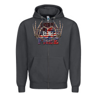 Smoke Born to be free 4th of July Zipper Hoodie - CowGirlArtShop