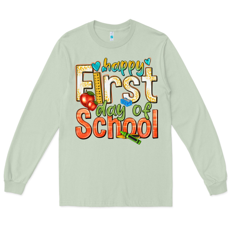 Happy First Day Of School Long Sleeve Tee by texasbilliewilder | Teevron