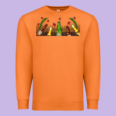 Beer Party For Christmas Premium Sweatshirt Designed By Adodesignshop