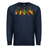 Navy beer party for christmas Premium Sweatshirt - AdoDesignShop