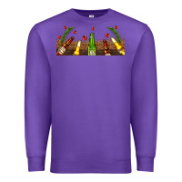 Purple beer party for christmas Premium Sweatshirt - AdoDesignShop