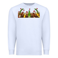 White beer party for christmas Premium Sweatshirt - AdoDesignShop