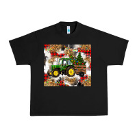Black christmas farm tractor Urban Heavy Tee - RanaPortraitStore