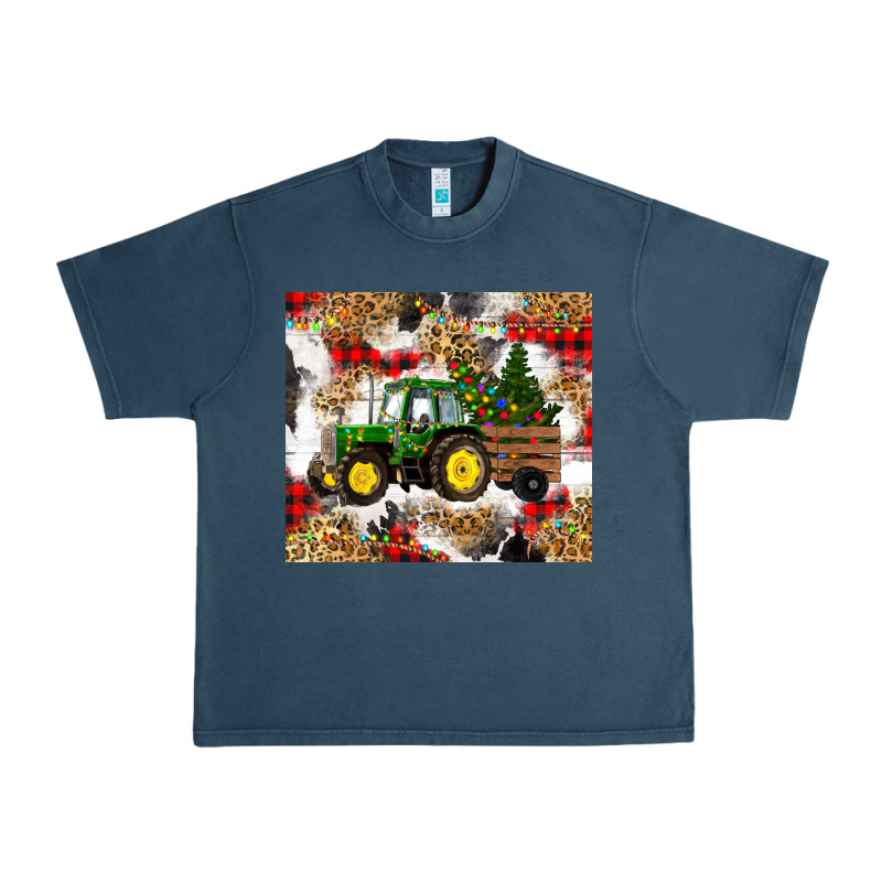 Christmas Farm Tractor Urban Heavy Tee by RanaPortraitStore | Teevron