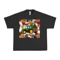 Pigment Black christmas farm tractor Urban Heavy Tee - RanaPortraitStore