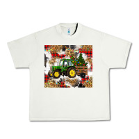 Pistachio christmas farm tractor Urban Heavy Tee - RanaPortraitStore