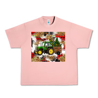Salmon christmas farm tractor Urban Heavy Tee - RanaPortraitStore