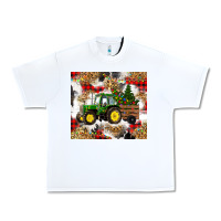 White christmas farm tractor Urban Heavy Tee - RanaPortraitStore