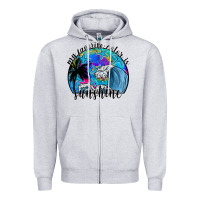 Heather Grey my favorite color is sunshine Zipper Hoodie - SublimationCraftShop