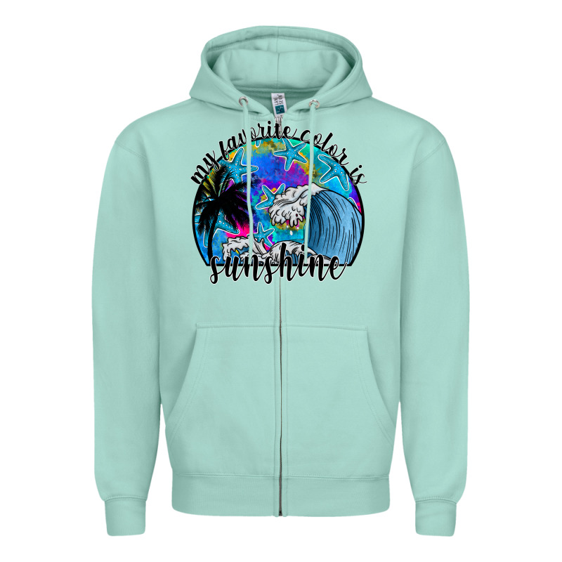 My Favorite Color Is Sunshine Zipper Hoodie by SublimationCraftShop | Teevron