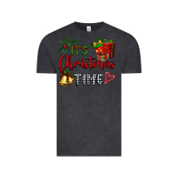 Vintage Black it's Christmas time Vintage Tee - BarkalooDesign