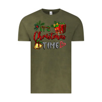 Vintage Olive it's Christmas time Vintage Tee - BarkalooDesign