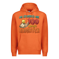 Carrot my students 100 days brighter Premium Hoodie - MaliasSmallBusiness