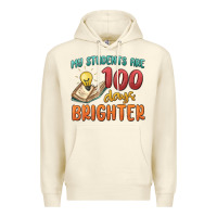 Sandshell my students 100 days brighter Premium Hoodie - MaliasSmallBusiness