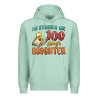 Seafoam my students 100 days brighter Premium Hoodie - MaliasSmallBusiness
