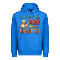True Royal my students 100 days brighter Premium Hoodie - MaliasSmallBusiness