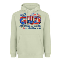 Matcha with god all things are possible usa Heavyweight Hoodie - AdoDesignShop