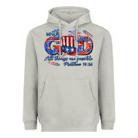 Moon Dust with god all things are possible usa Heavyweight Hoodie - AdoDesignShop