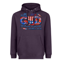 Plum with god all things are possible usa Heavyweight Hoodie - AdoDesignShop
