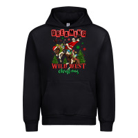 Black dreaming of a wild west christmas cowboy santa Urban Hoodie - MaliasSmallBusiness