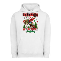 Pigment Lunar Rock dreaming of a wild west christmas cowboy santa Urban Hoodie - MaliasSmallBusiness