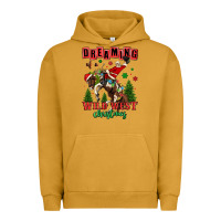 Pigment Peanut Butter dreaming of a wild west christmas cowboy santa Urban Hoodie - MaliasSmallBusiness