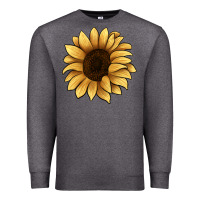 Charcoal Heather sunflower Premium Sweatshirt - JahusDesignShop