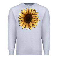 Heather Grey sunflower Premium Sweatshirt - JahusDesignShop