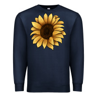 Navy sunflower Premium Sweatshirt - JahusDesignShop