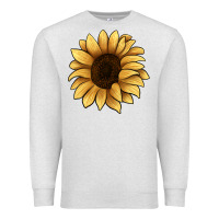 Oatmeal Heather sunflower Premium Sweatshirt - JahusDesignShop