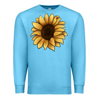 Ocean Blue sunflower Premium Sweatshirt - JahusDesignShop