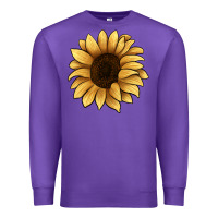 Purple sunflower Premium Sweatshirt - JahusDesignShop