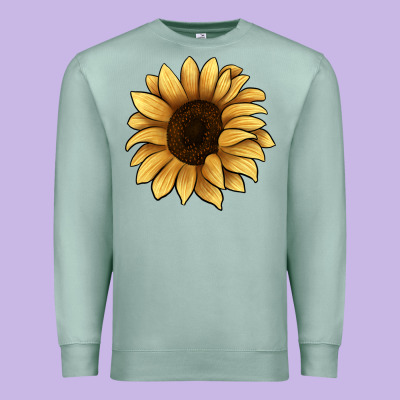 Sunflower Premium Sweatshirt Designed By Jahusdesignshop