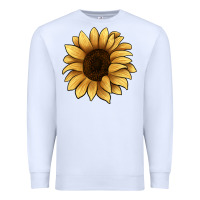 White sunflower Premium Sweatshirt - JahusDesignShop