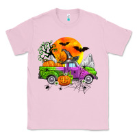 Bubblegum Pink halloween farm truck Classic Tee - Zillion Design Studio