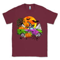 Burgundy halloween farm truck Classic Tee - Zillion Design Studio