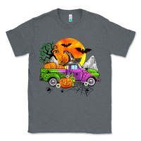 Charcoal Heather halloween farm truck Classic Tee - Zillion Design Studio