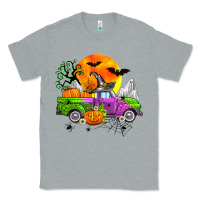 Heather Grey halloween farm truck Classic Tee - Zillion Design Studio