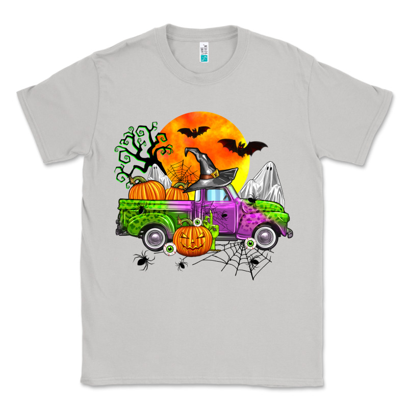 Halloween Farm Truck Classic Tee by Zillion Design Studio | Teevron