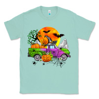 Seafoam halloween farm truck Classic Tee - Zillion Design Studio