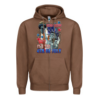 Chestnut Dead inside but it's the 4th of July Zipper Hoodie - CowGirlArtShop